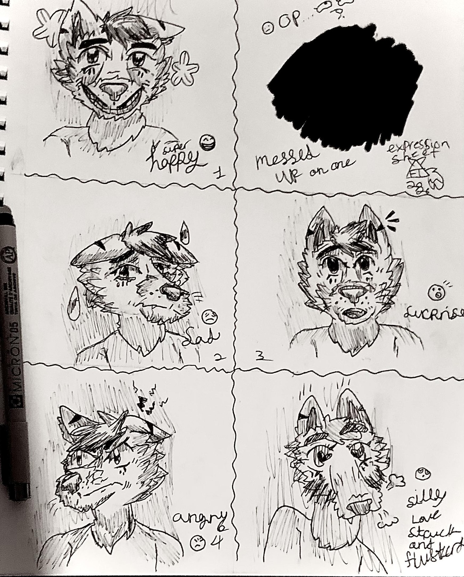 My expression sheet - image 1 - student project