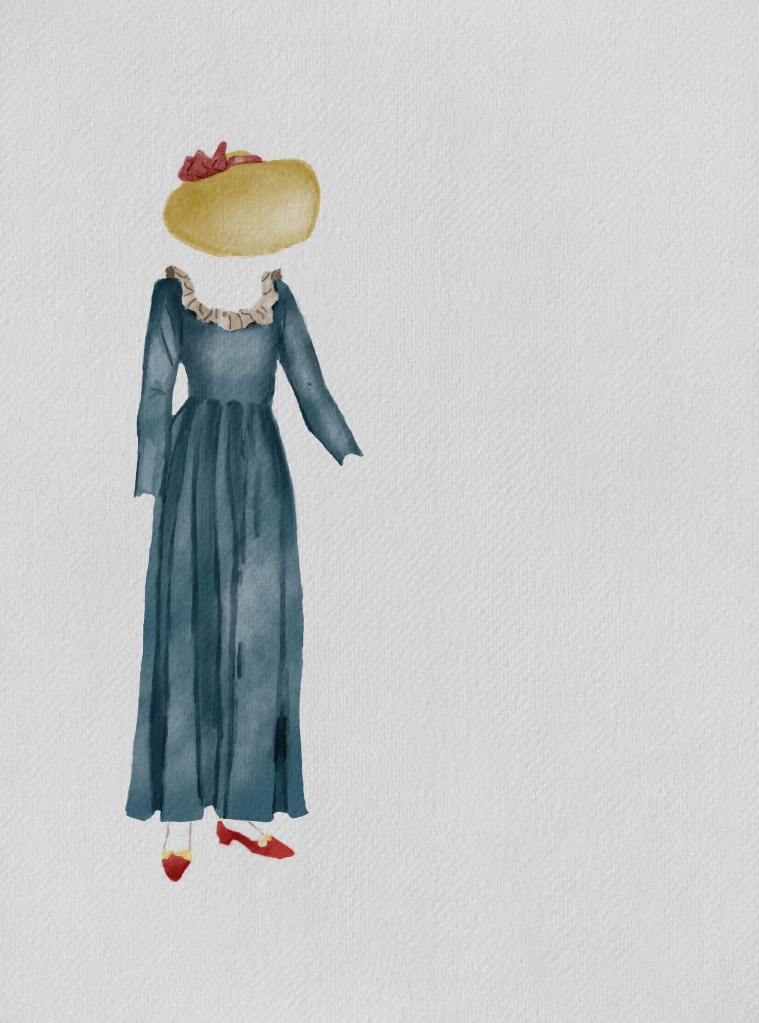 Watercolor Dress Painting - image 1 - student project