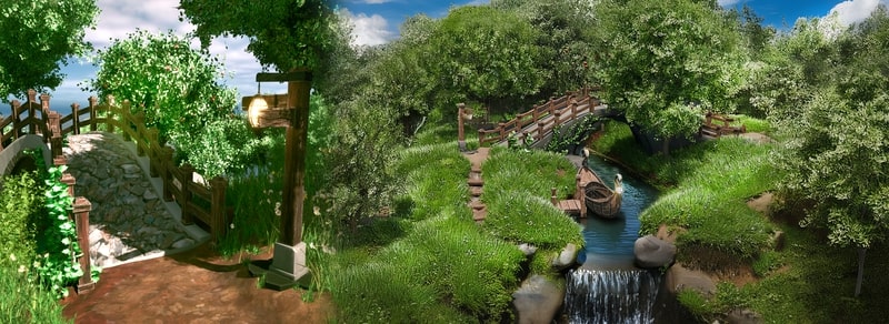 Blender to Unreal Engine 5: Fantasy River 3D Diorama Boat Scene - image 1 - student project
