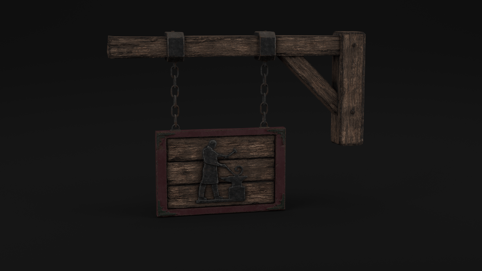 Medieval Blacksmith Sign - image 2 - student project