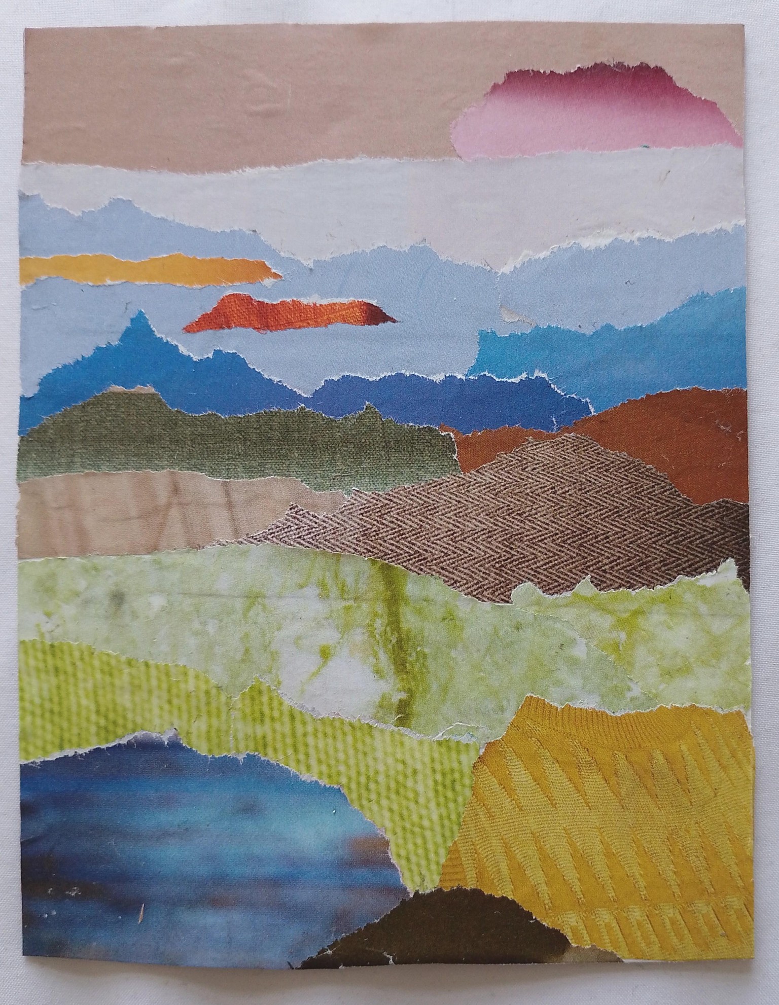 Torn Paper Landscape Collages for Relaxation and Self-Care - image 1 - student project
