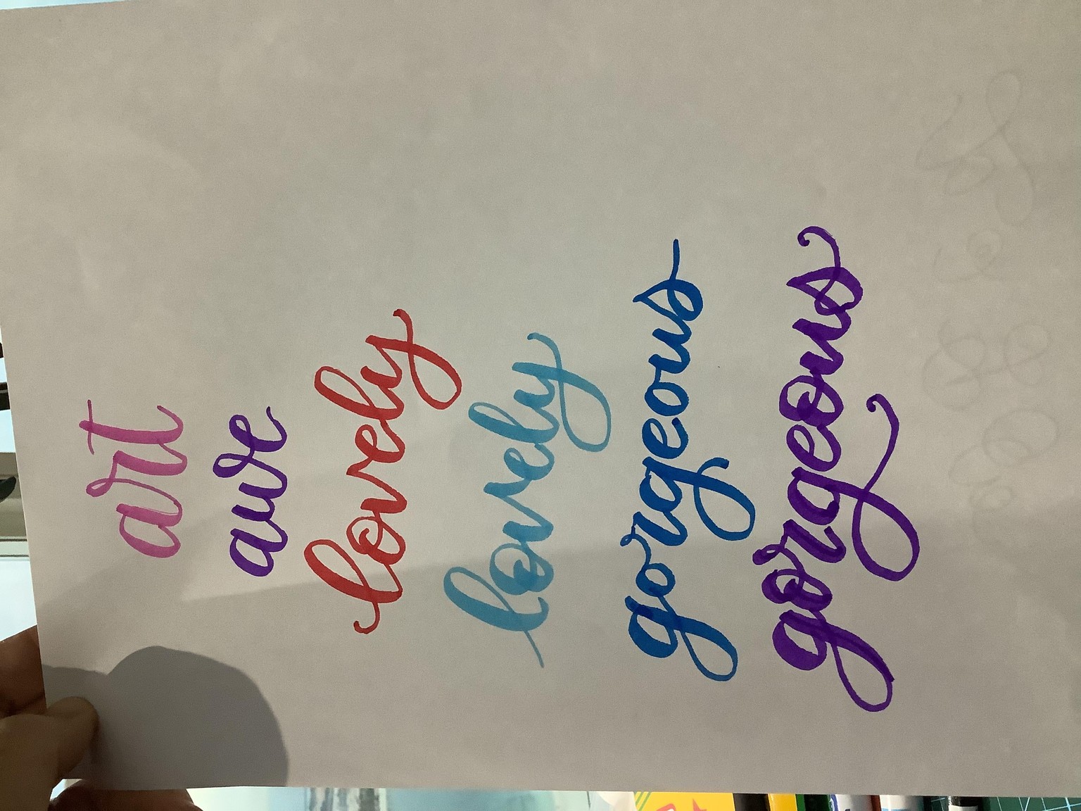 Lettering using markers - image 1 - student project