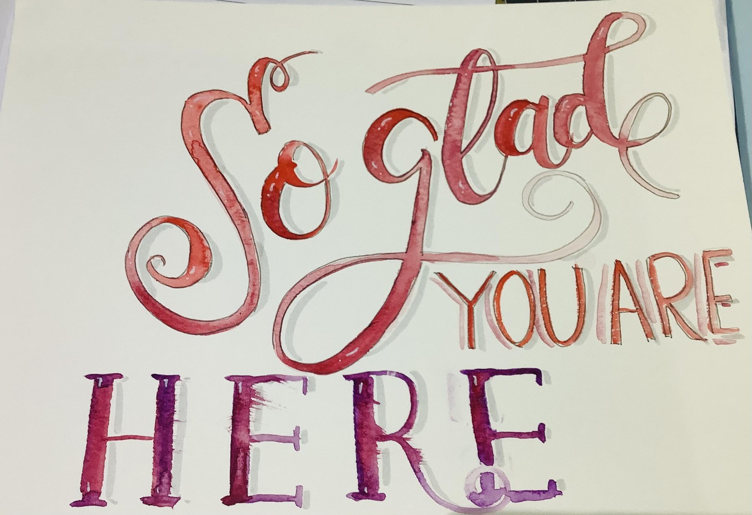 Flourishing lettering practice - image 2 - student project