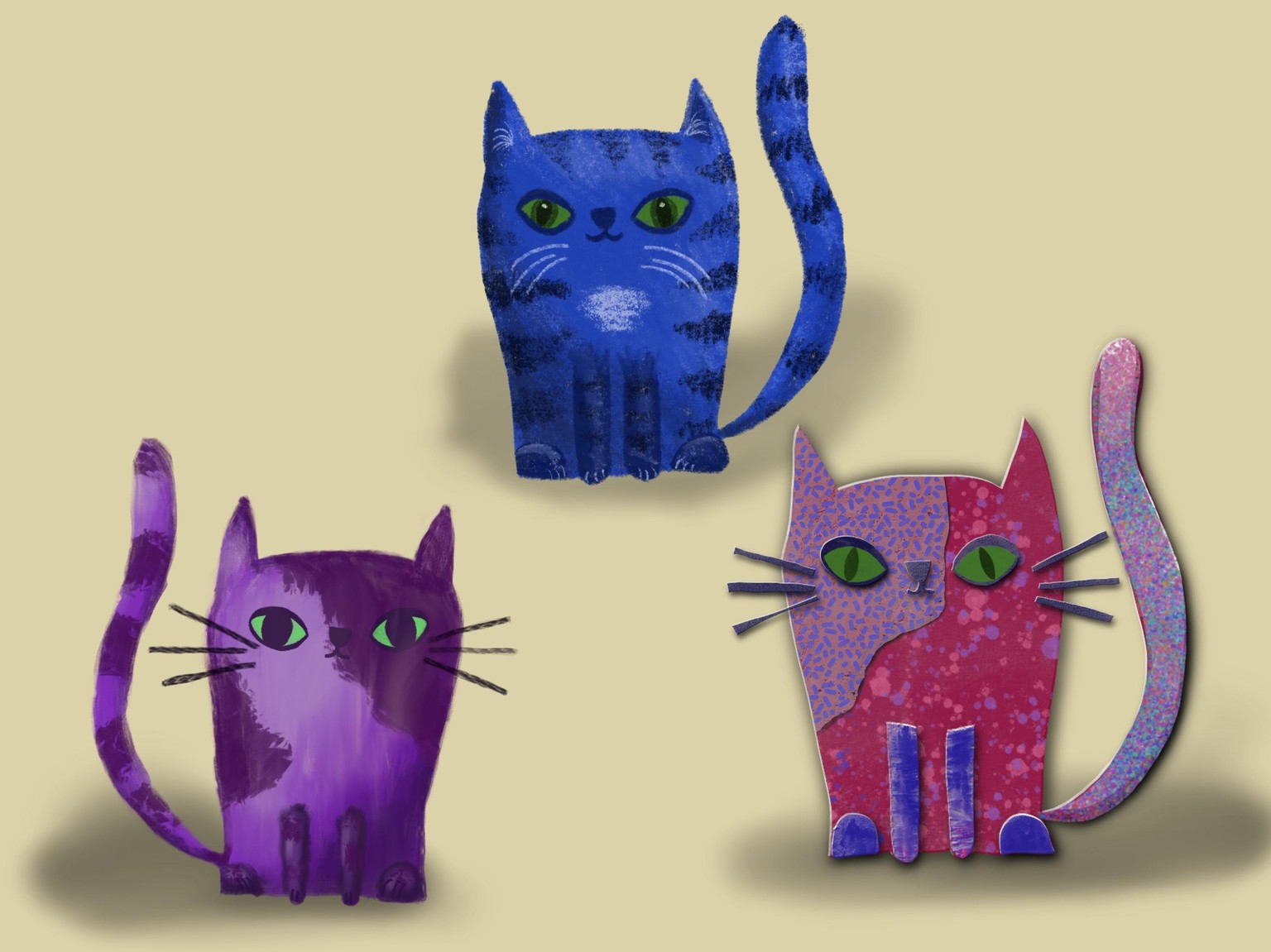 Three cats - image 1 - student project
