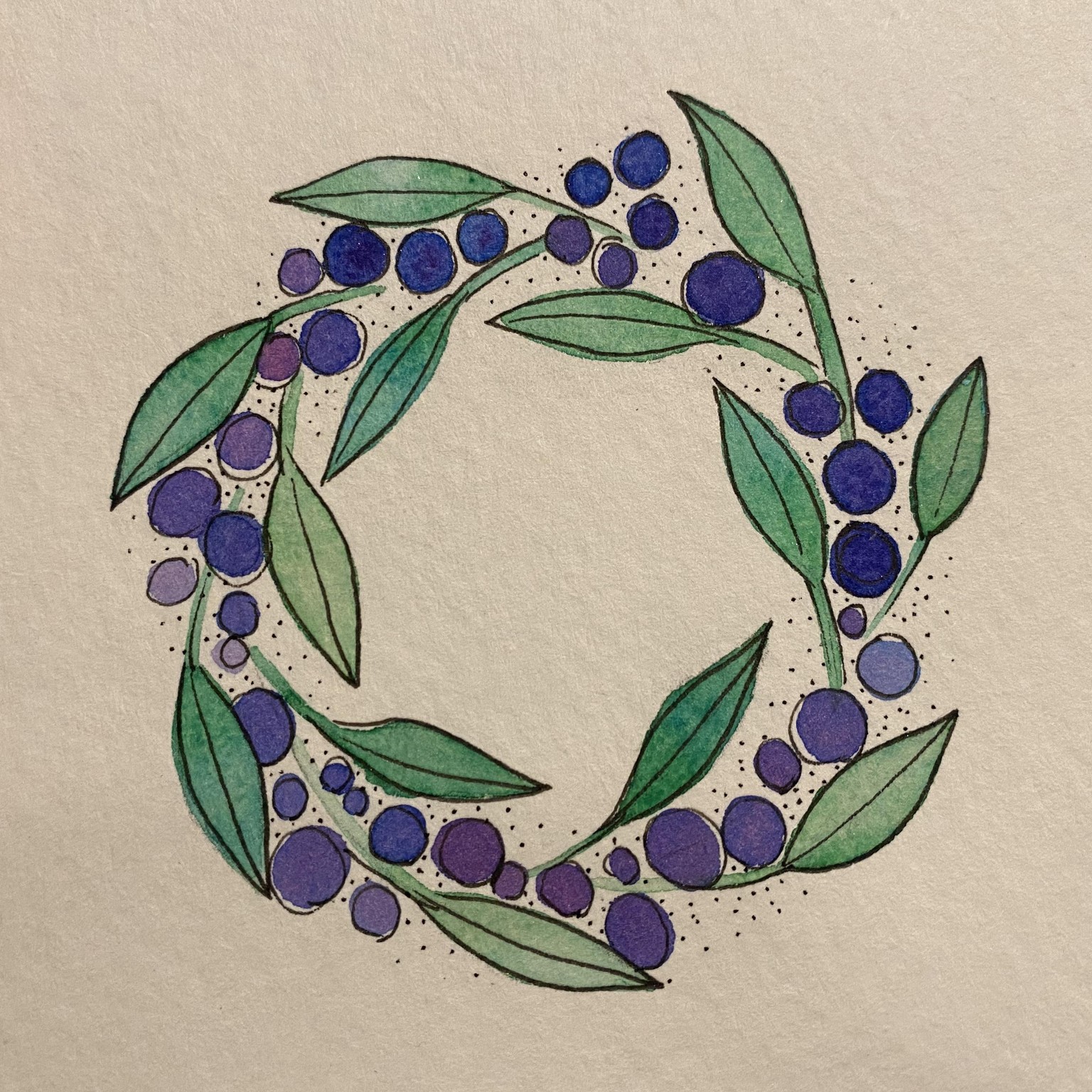Mini berry wreath - image 1 - student project