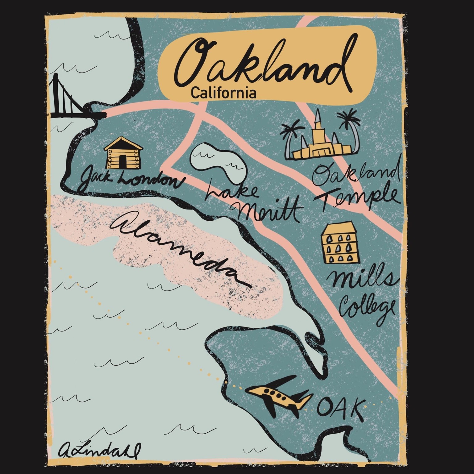 Oakland, Ca map - image 1 - student project