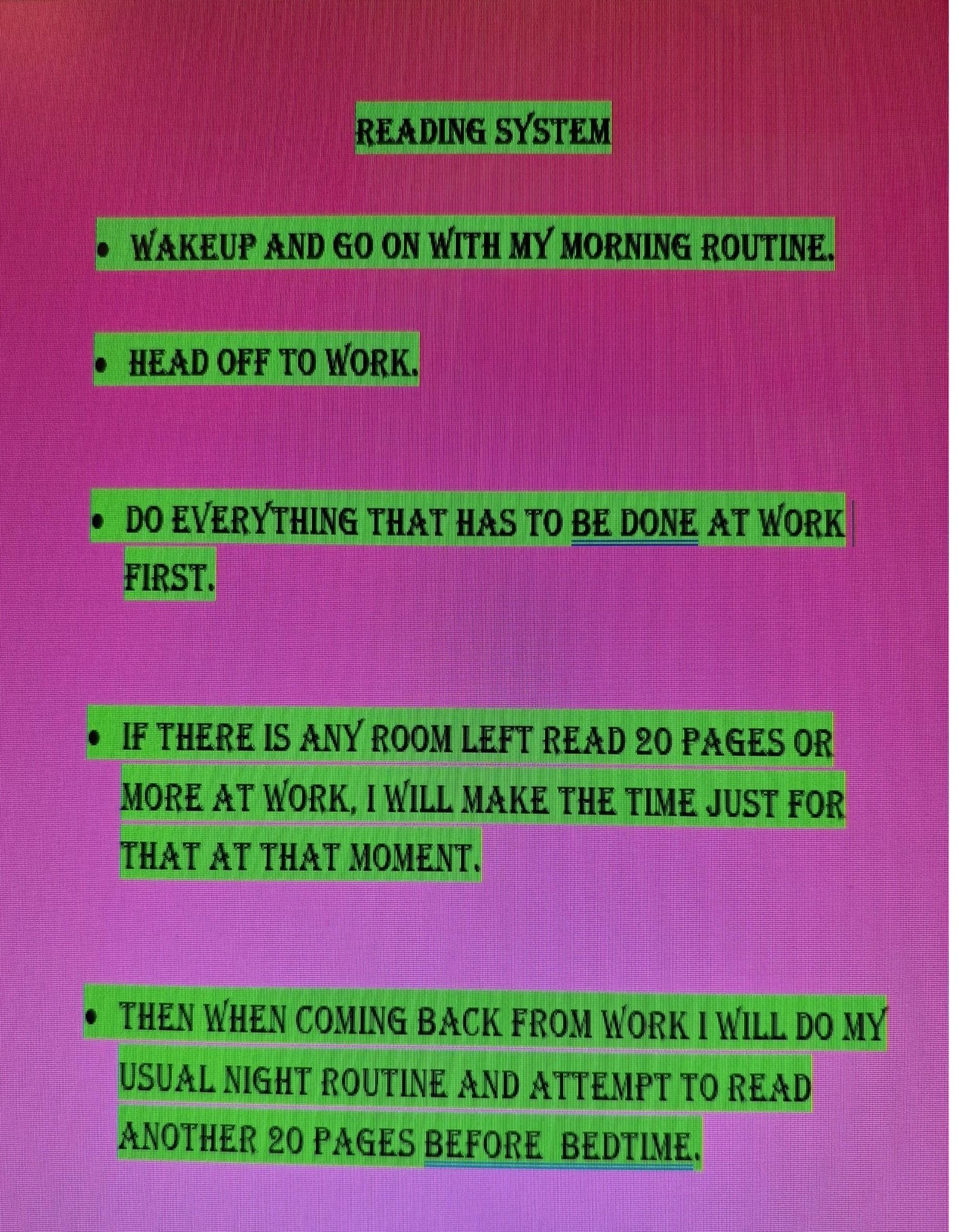Reading System - image 1 - student project