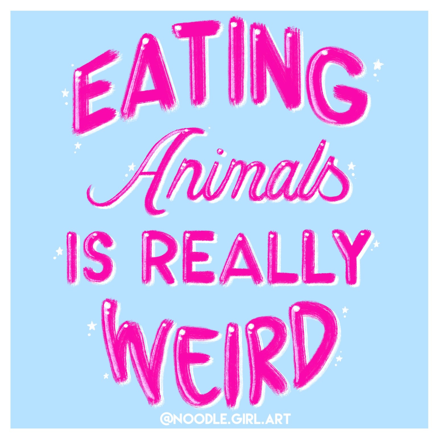 Hand lettering @noodle.girl.art - image 1 - student project