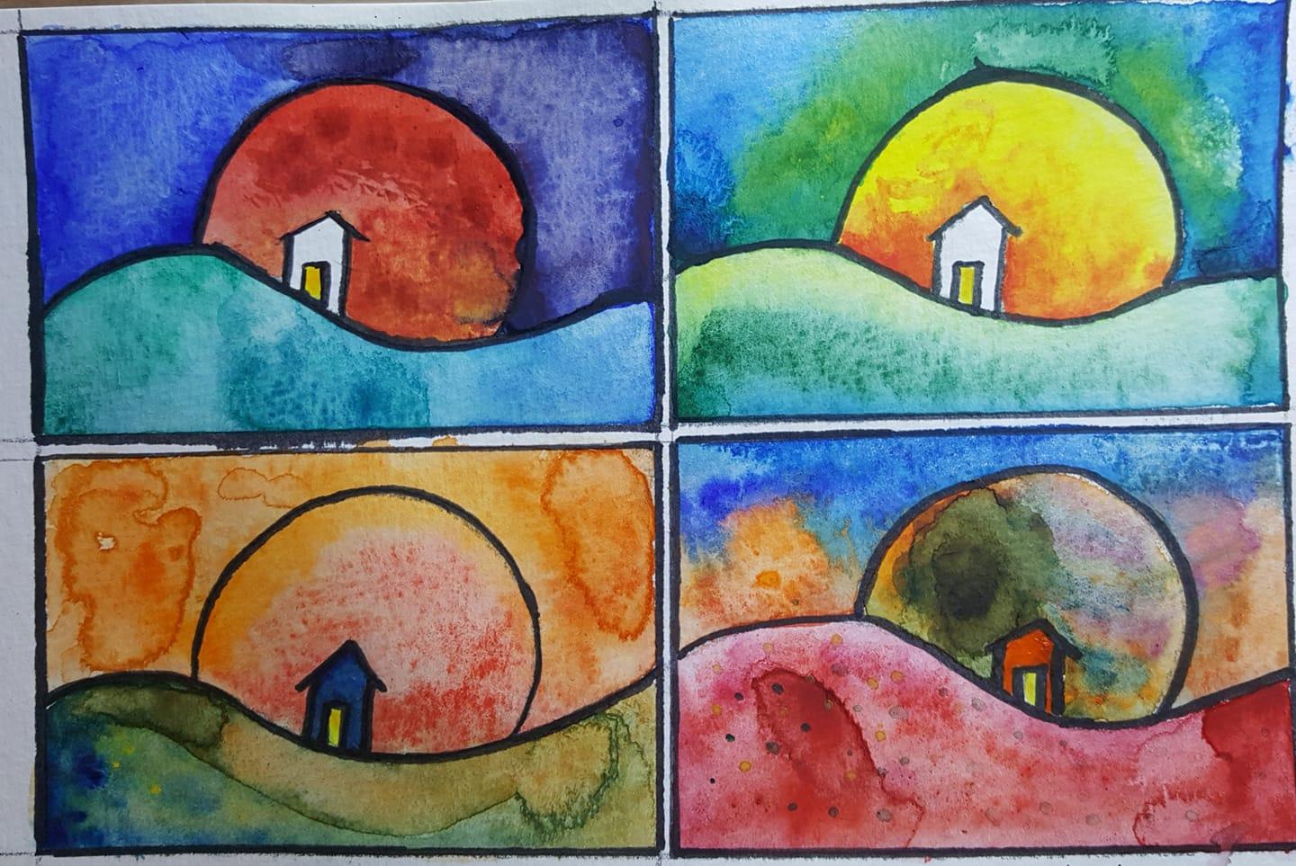 Watercolor painting - image 1 - student project