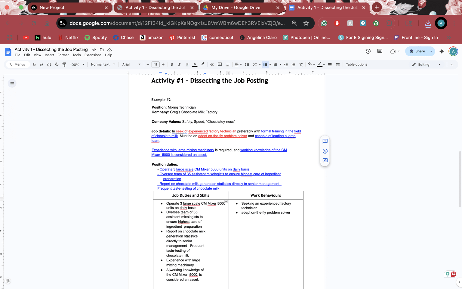 Disecting Job Posting - image 1 - student project