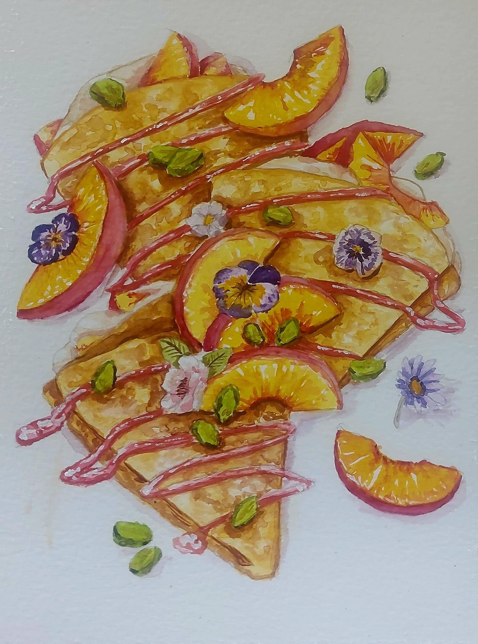 Watercolour crepes - image 1 - student project