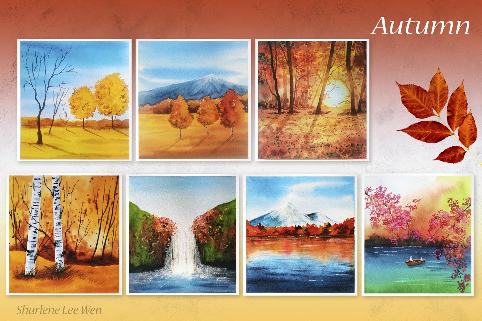 Watercolour Seasons - image 9 - student project