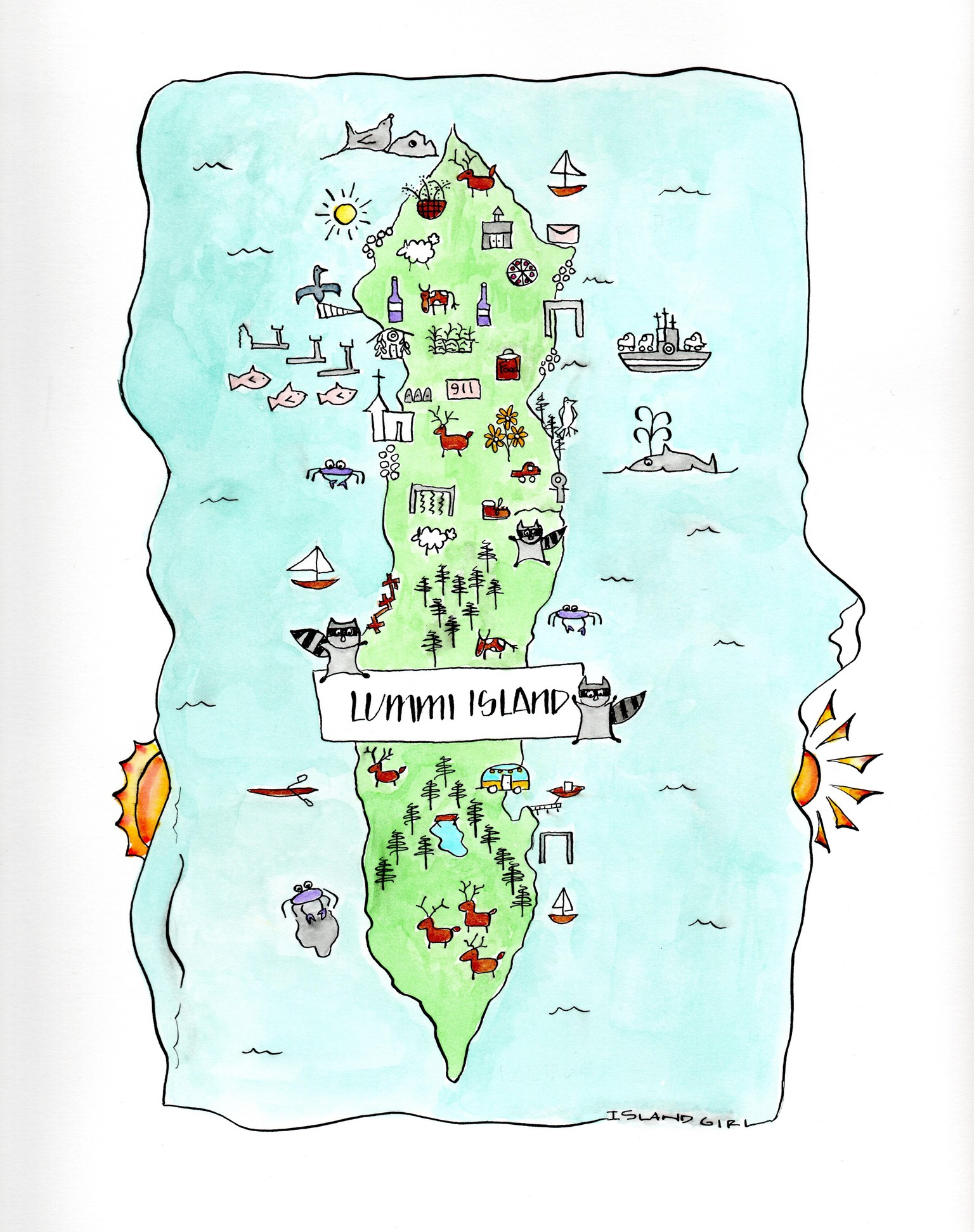 Lummi Island Map - image 1 - student project