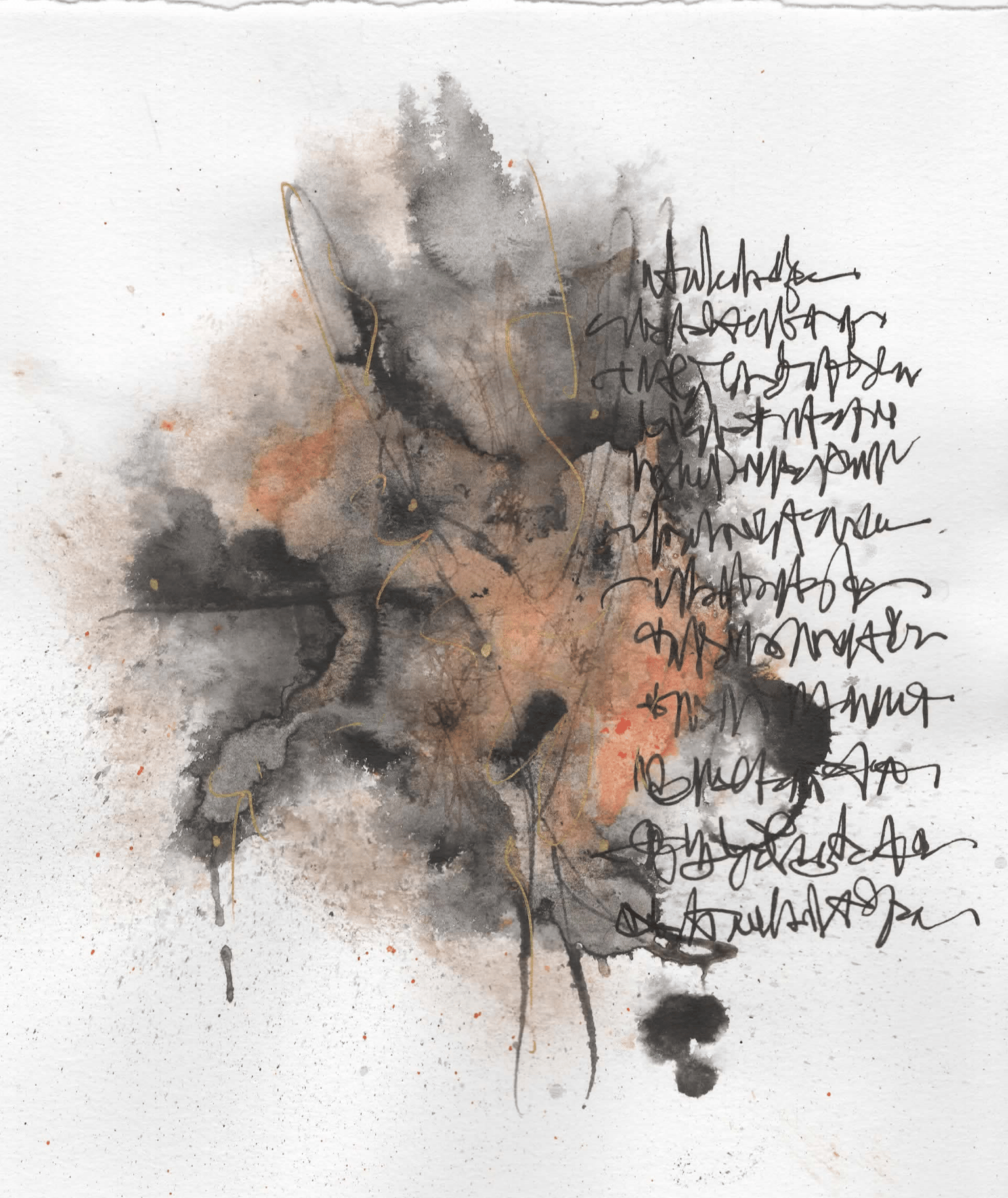 sumi ink blots play with bombay india inks - image 1 - student project