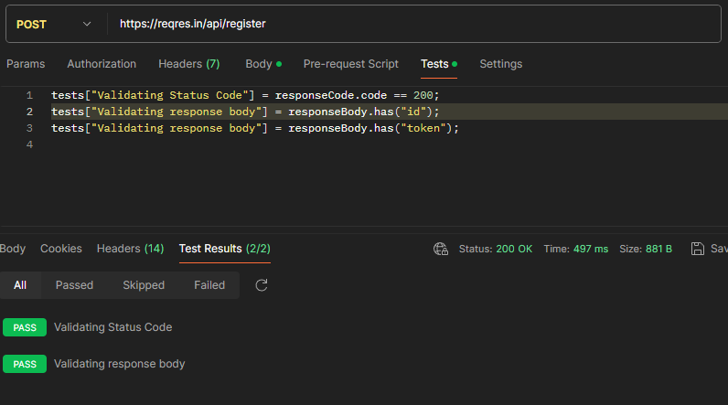 API Testing Project - image 2 - student project