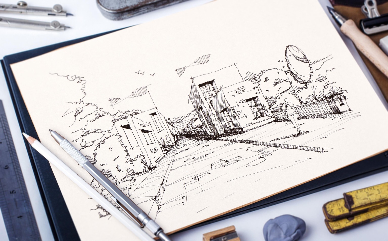 [PUBLISHED] Sketch Like an Architect: Step-by-Step from Lines to Perspective - image 7 - student project