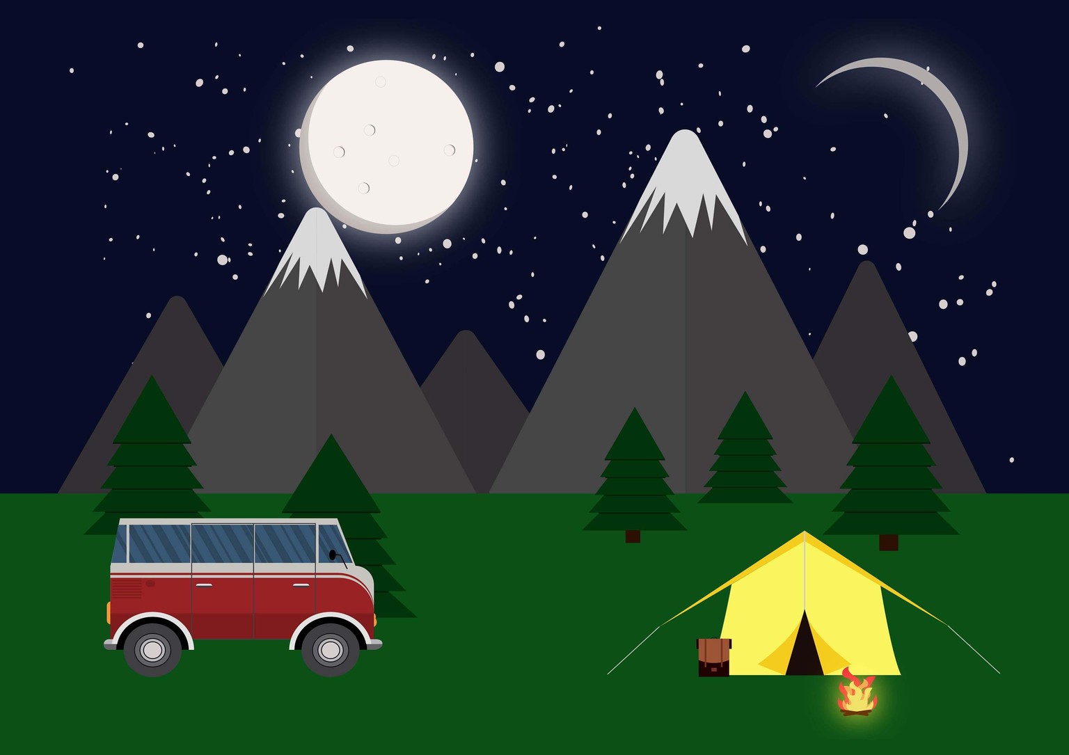 Night camping - image 1 - student project