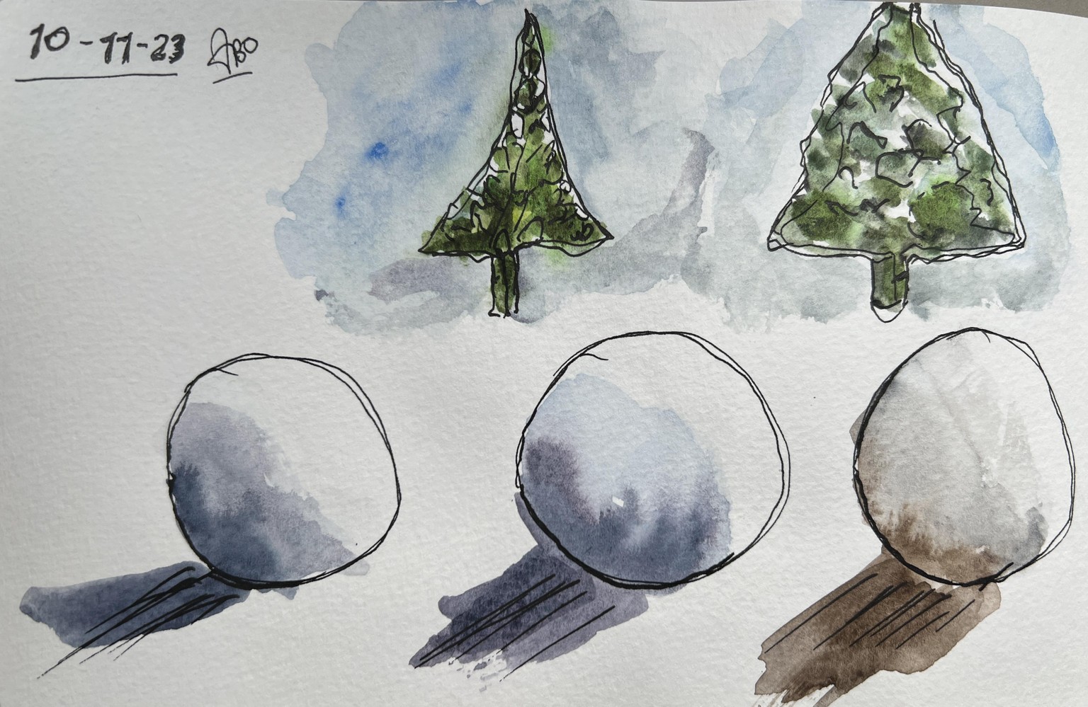 Snowy landscape - image 2 - student project