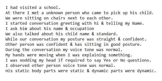 Body Language Non verbal communication - image 1 - student project