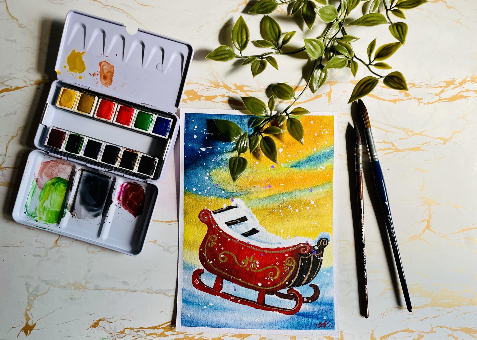 Whimsical Watercolour: Magical Christmas - image 8 - student project