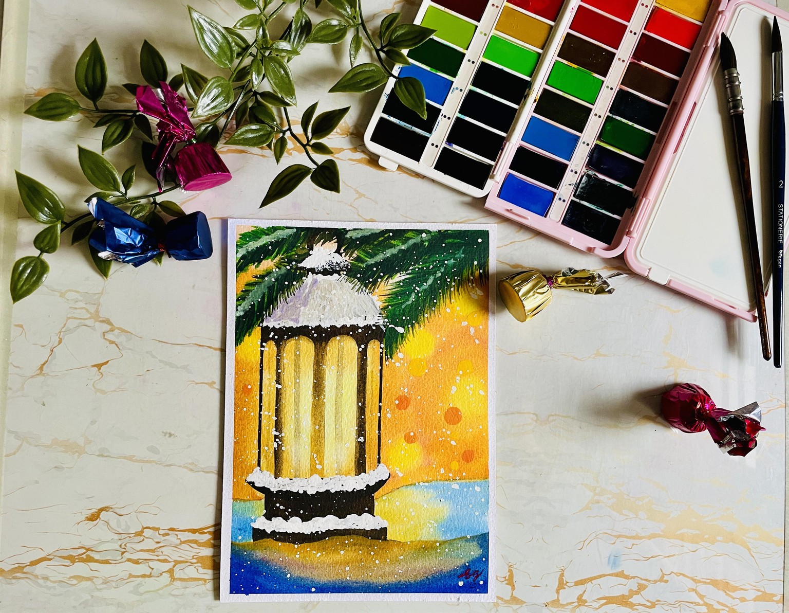 Whimsical Watercolour: Magical Christmas - image 6 - student project