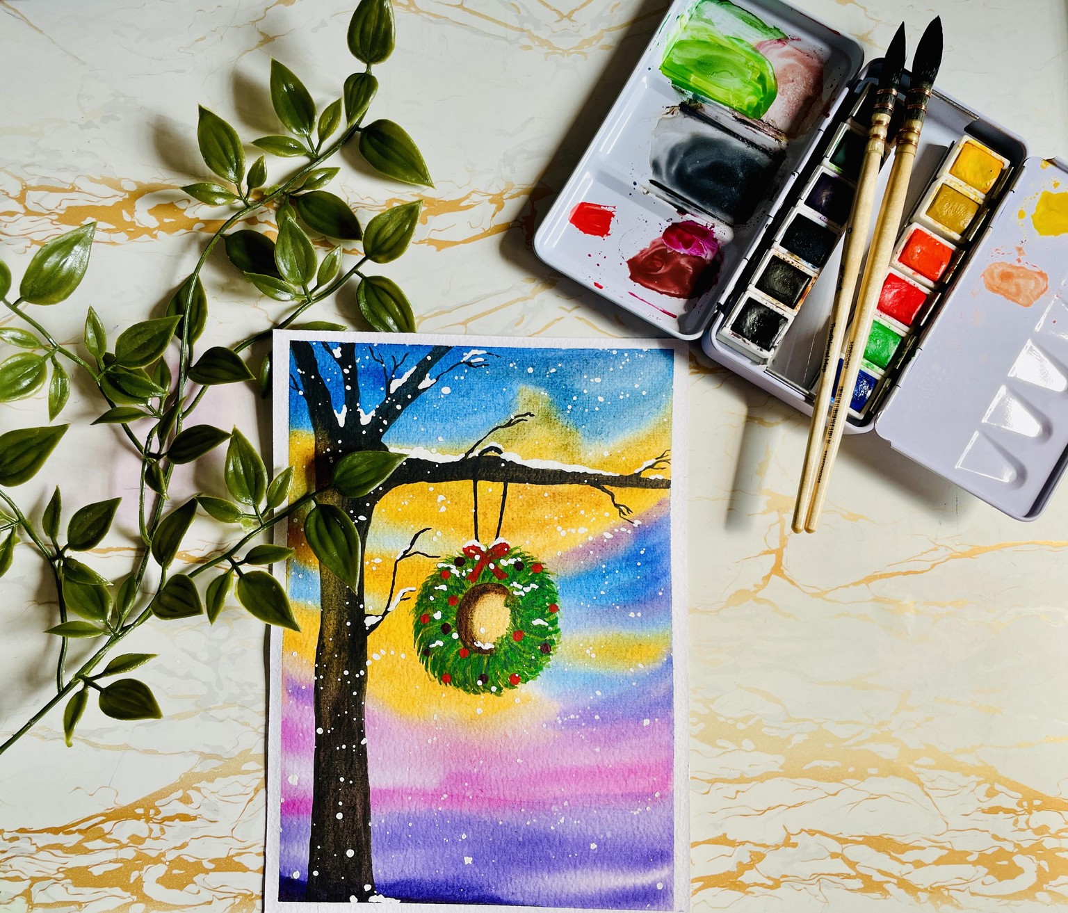 Whimsical Watercolour: Magical Christmas - image 7 - student project