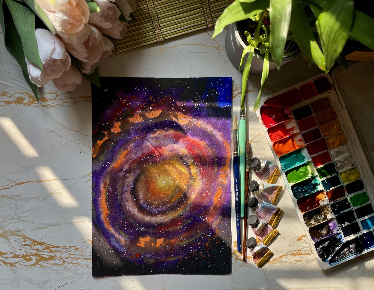 Cosmic Exploration: A 15 Day Journey Through Space with Watercolours - image 11 - student project