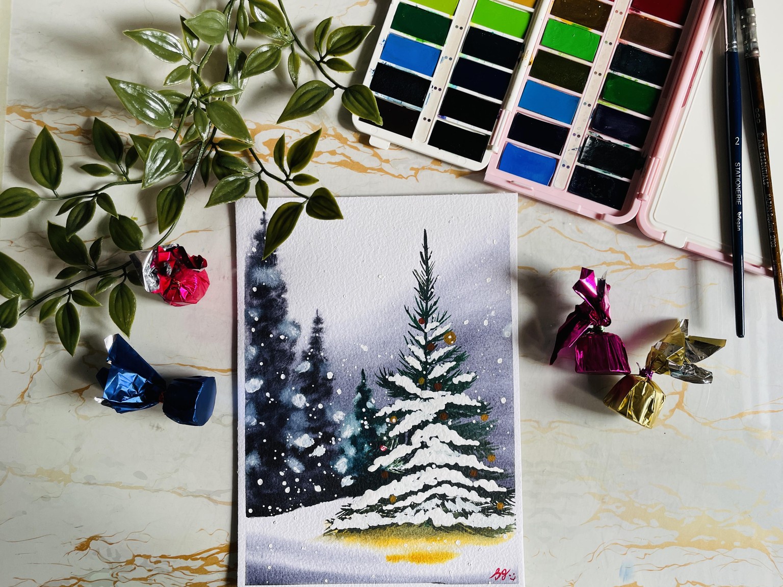 Whimsical Watercolour: Magical Christmas - image 4 - student project