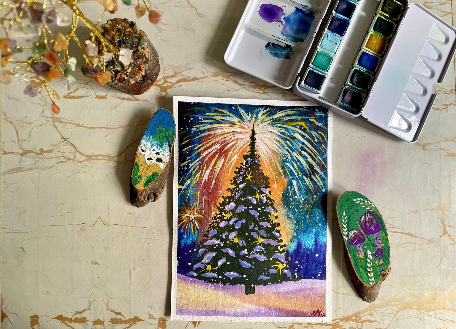 Whimsical Watercolour: Magical Christmas - image 1 - student project