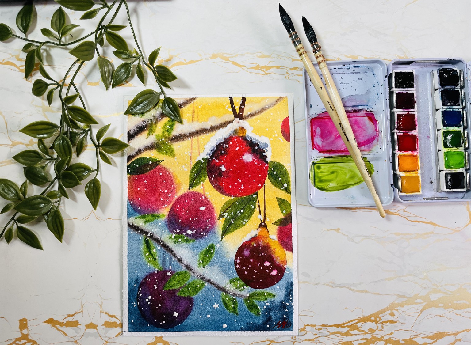 Whimsical Watercolour: Magical Christmas - image 12 - student project