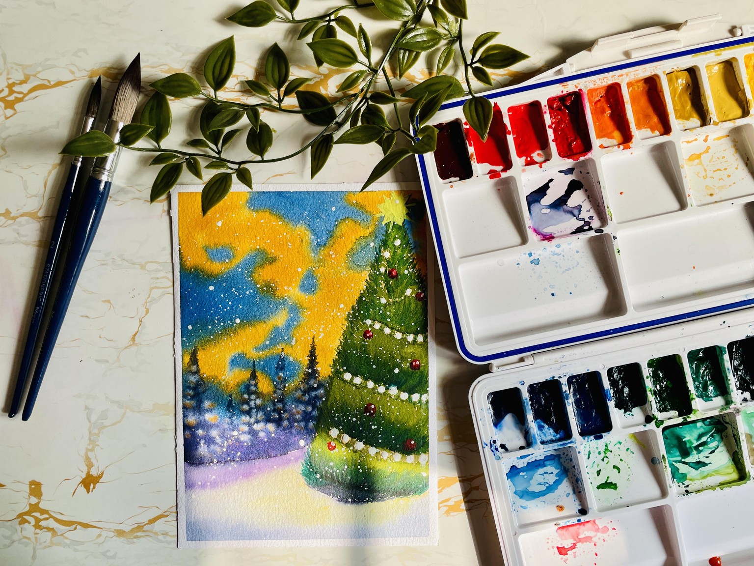 Whimsical Watercolour: Magical Christmas - image 10 - student project