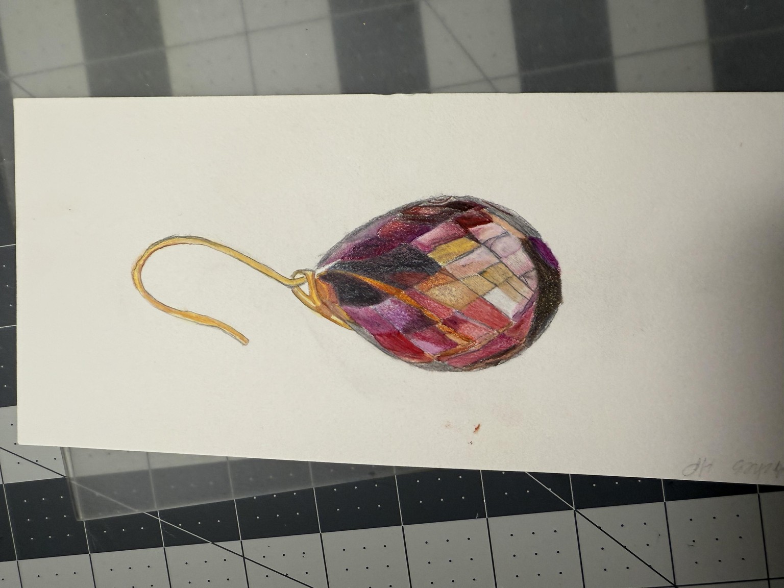 Topaz earring - image 1 - student project