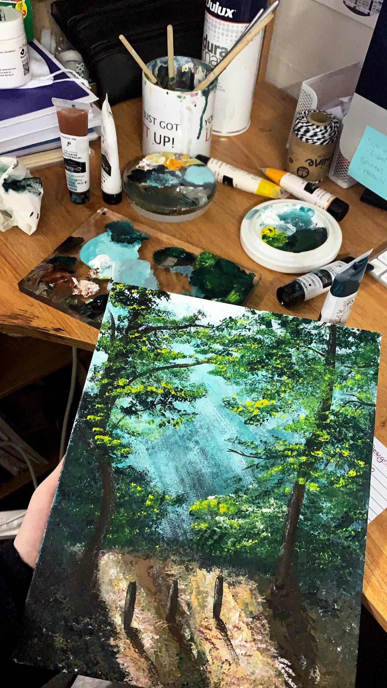 Sunrays in forest - image 1 - student project
