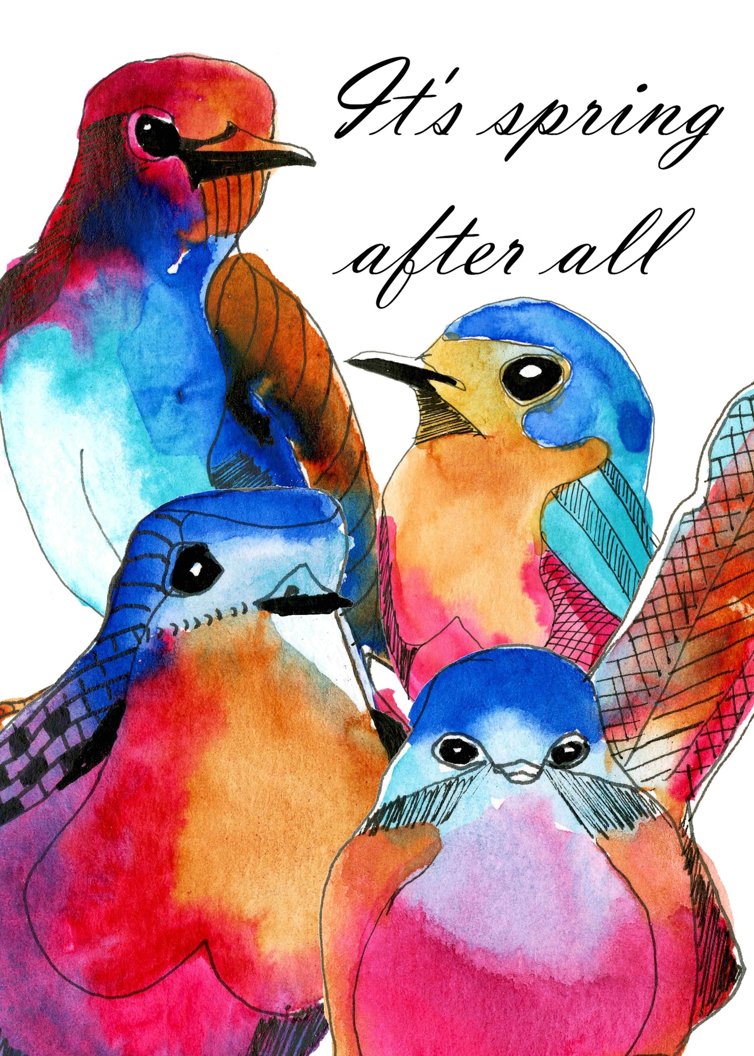 Spring birds - image 3 - student project