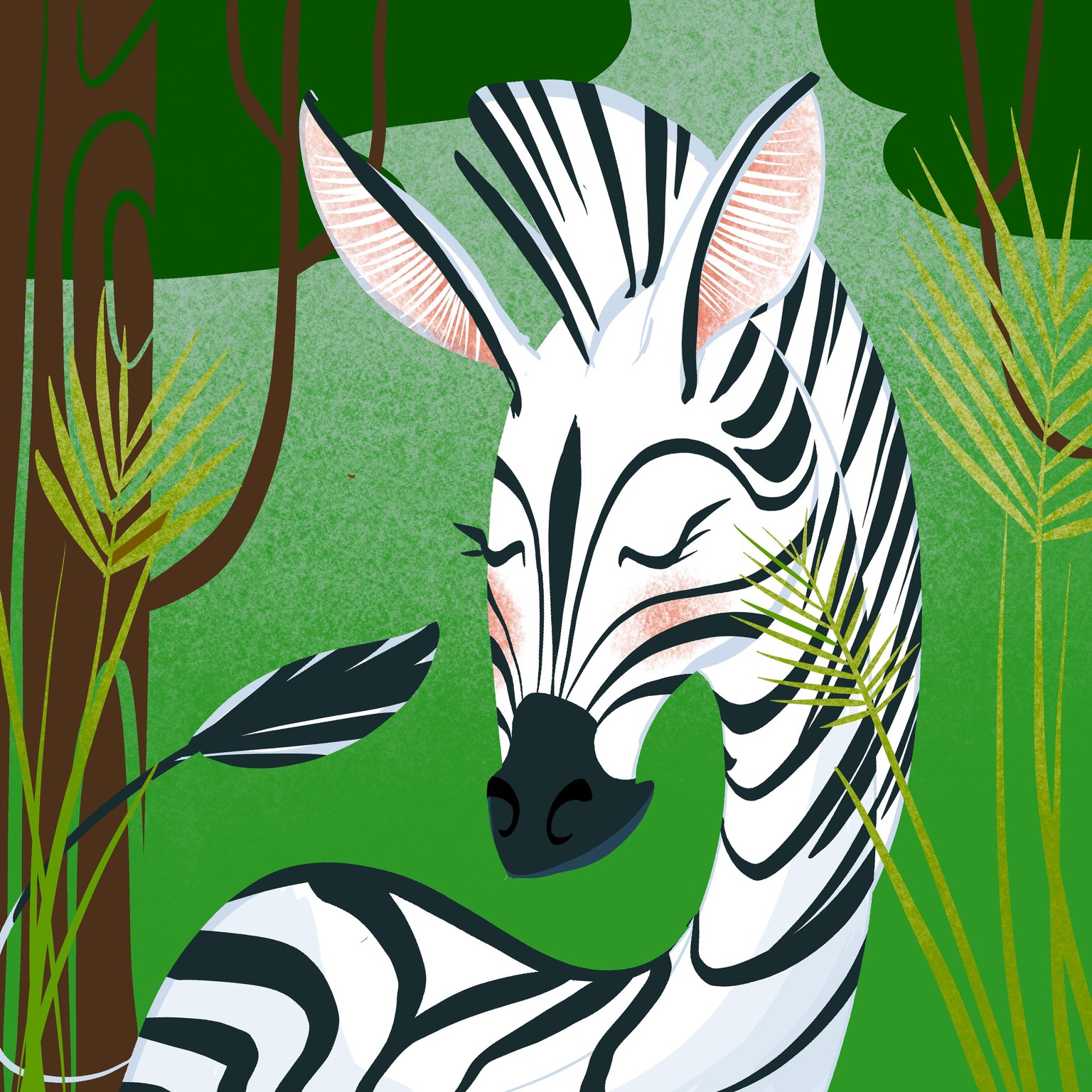 Lovely zebra girl - image 1 - student project