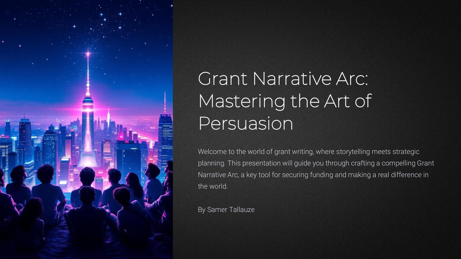 Grant Narrative Arc Mastering the Art of Persuasion - image 1 - student project