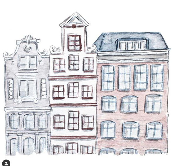 My Romantic-Style Watercolor Houses - image 1 - student project