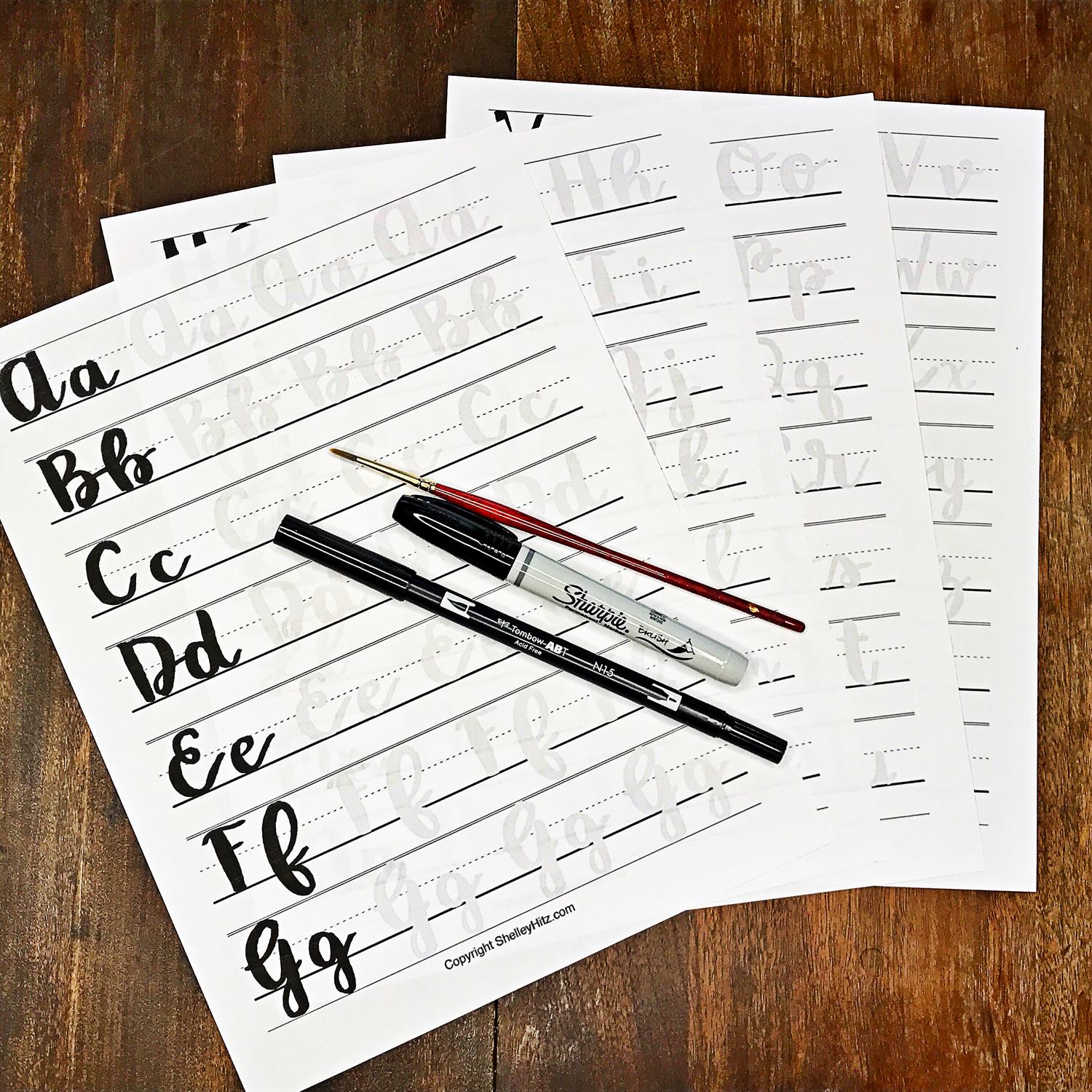 Create your own lettering practice sheets! - image 1 - student project
