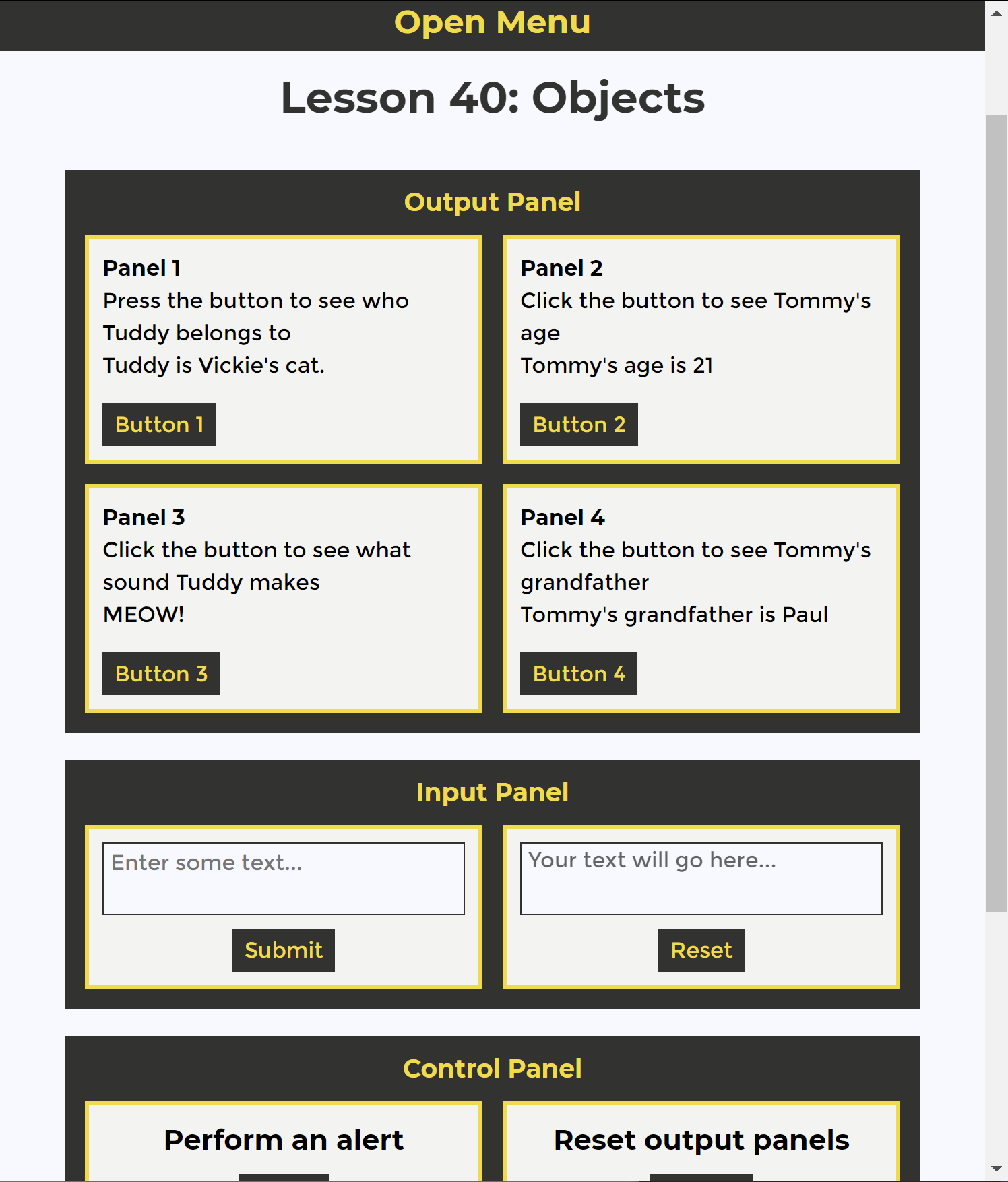 JavaScript/jQuery/jQuery UI Project - image 4 - student project