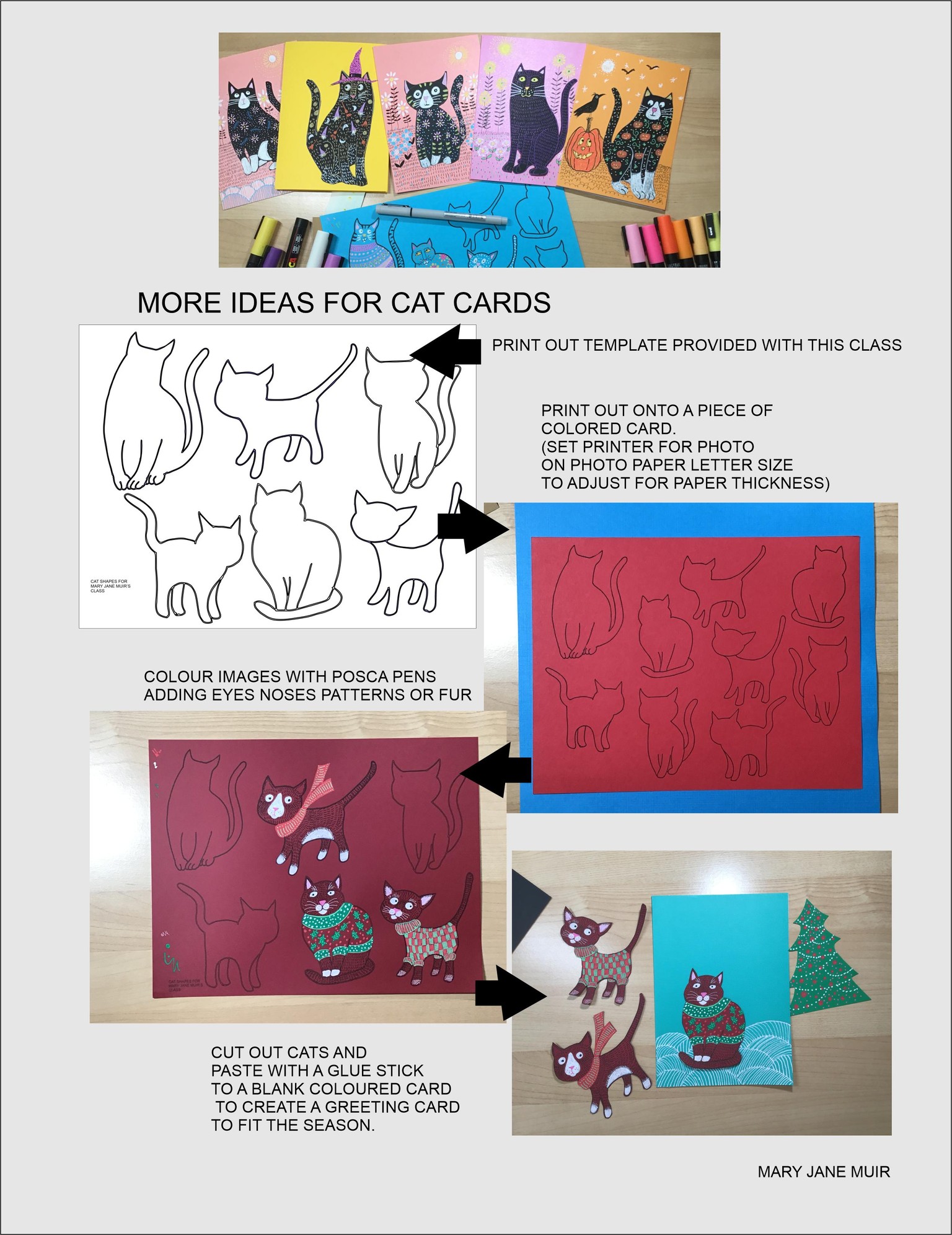 Cat Cards & Posca Pens - image 3 - student project
