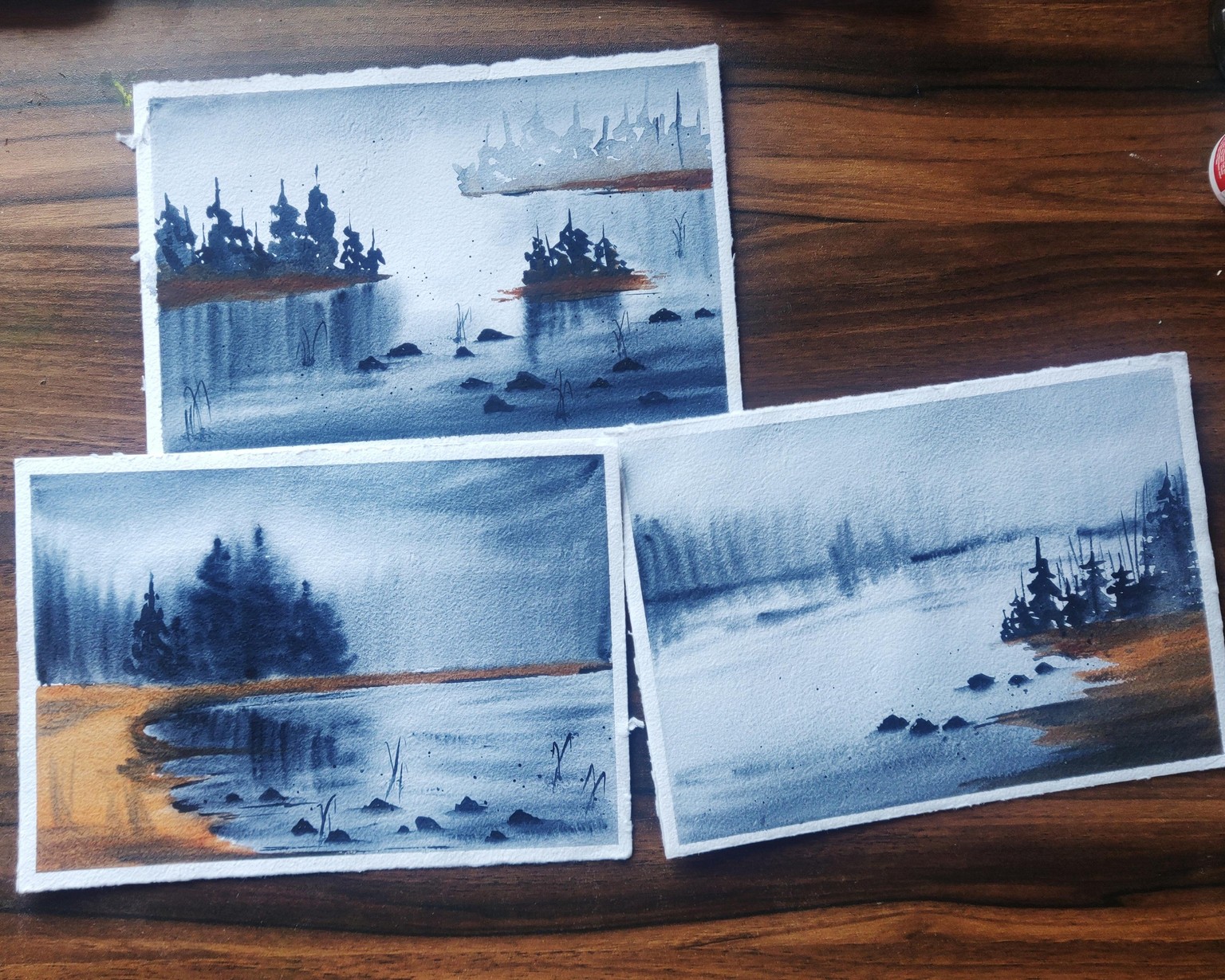Soft and flowy watercolor landscapes - image 1 - student project
