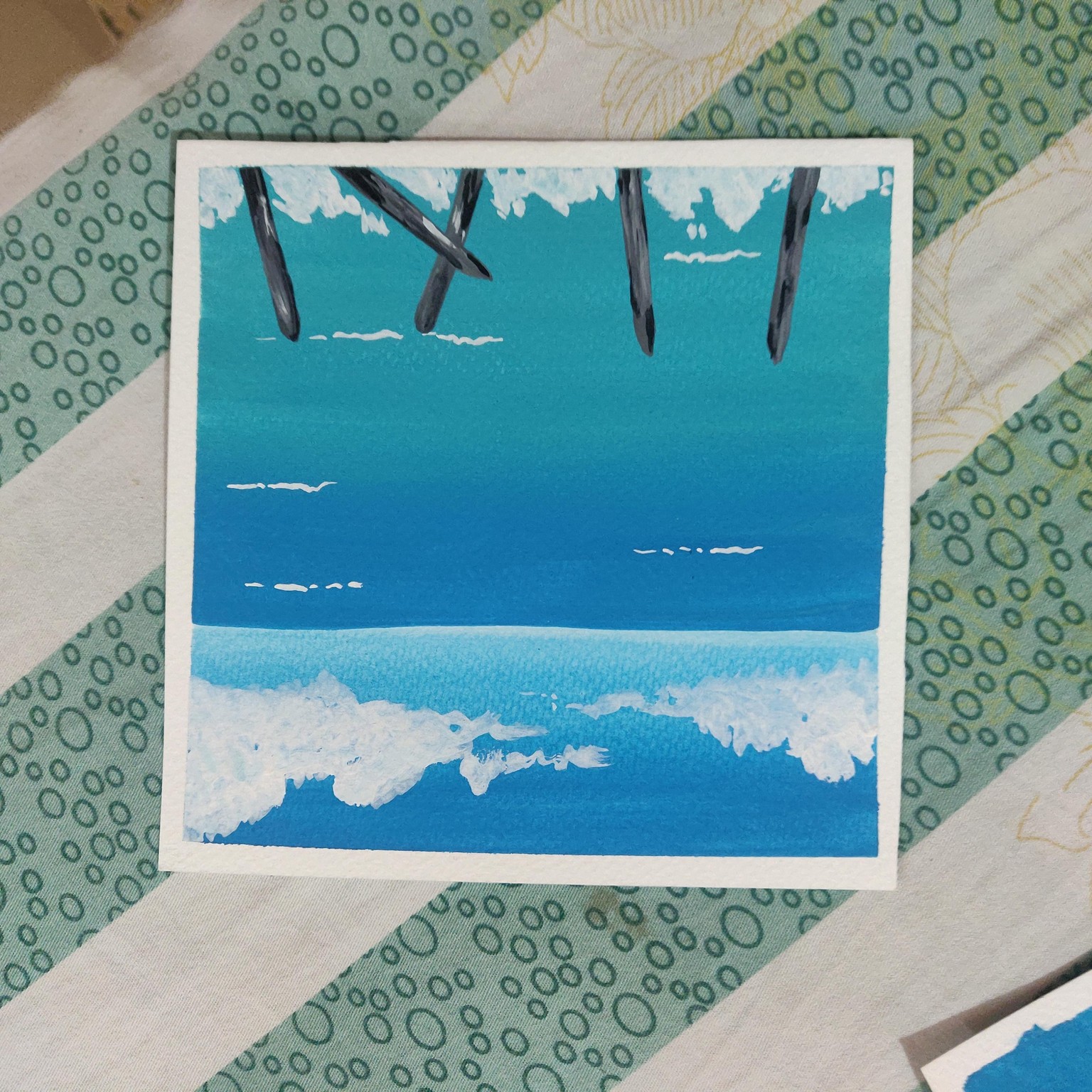 Gouache seascapes - image 1 - student project