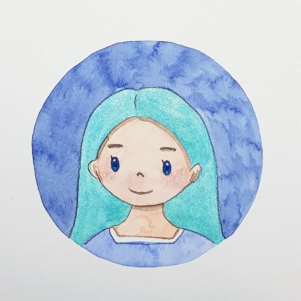 watercolor character - image 1 - student project