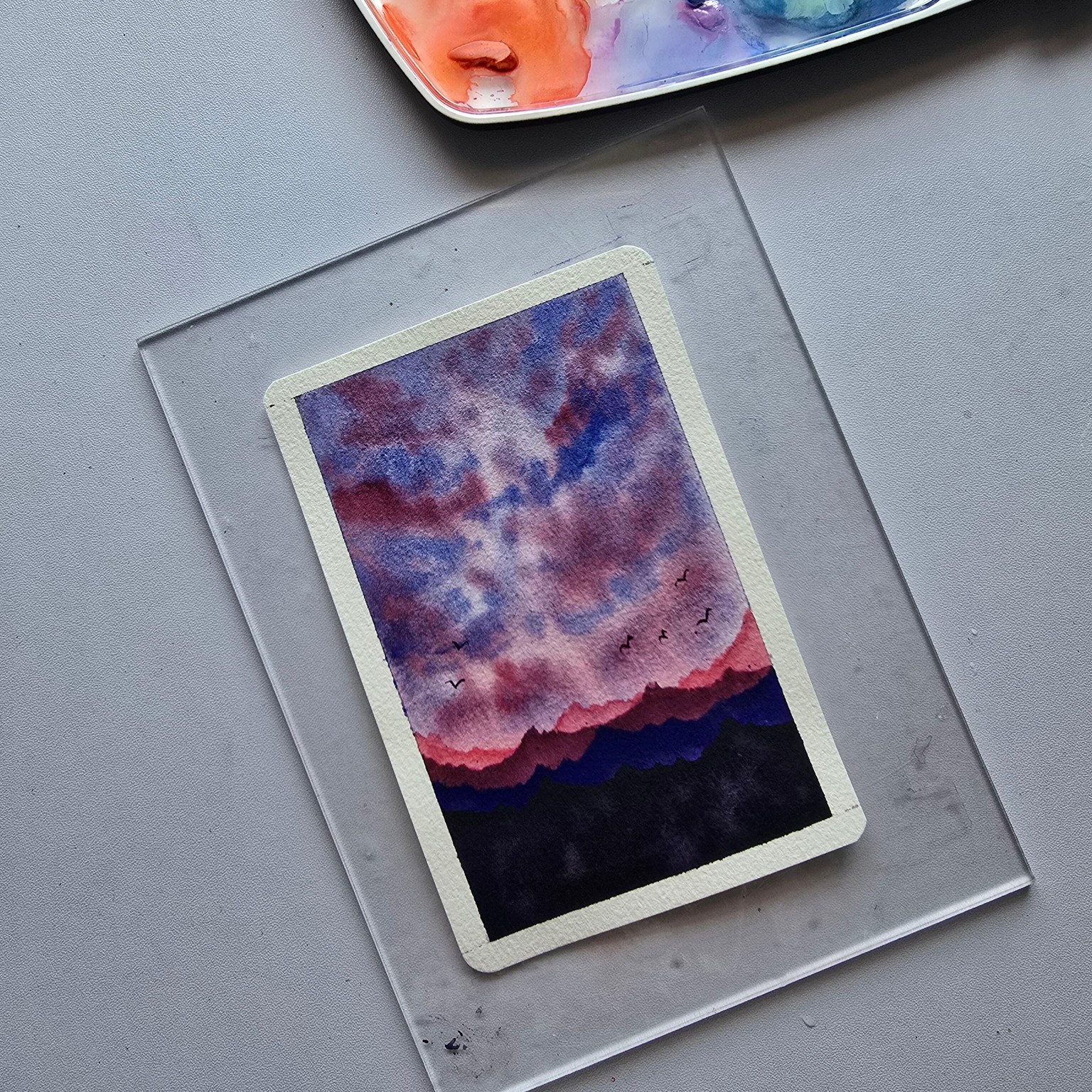 Purple sunset - image 1 - student project