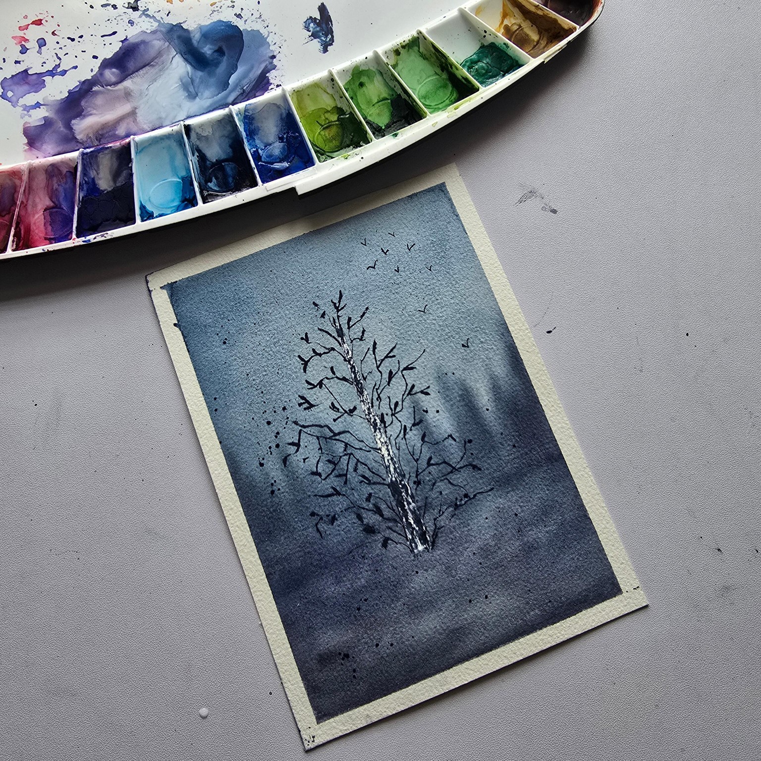 Monochrome painting - image 1 - student project
