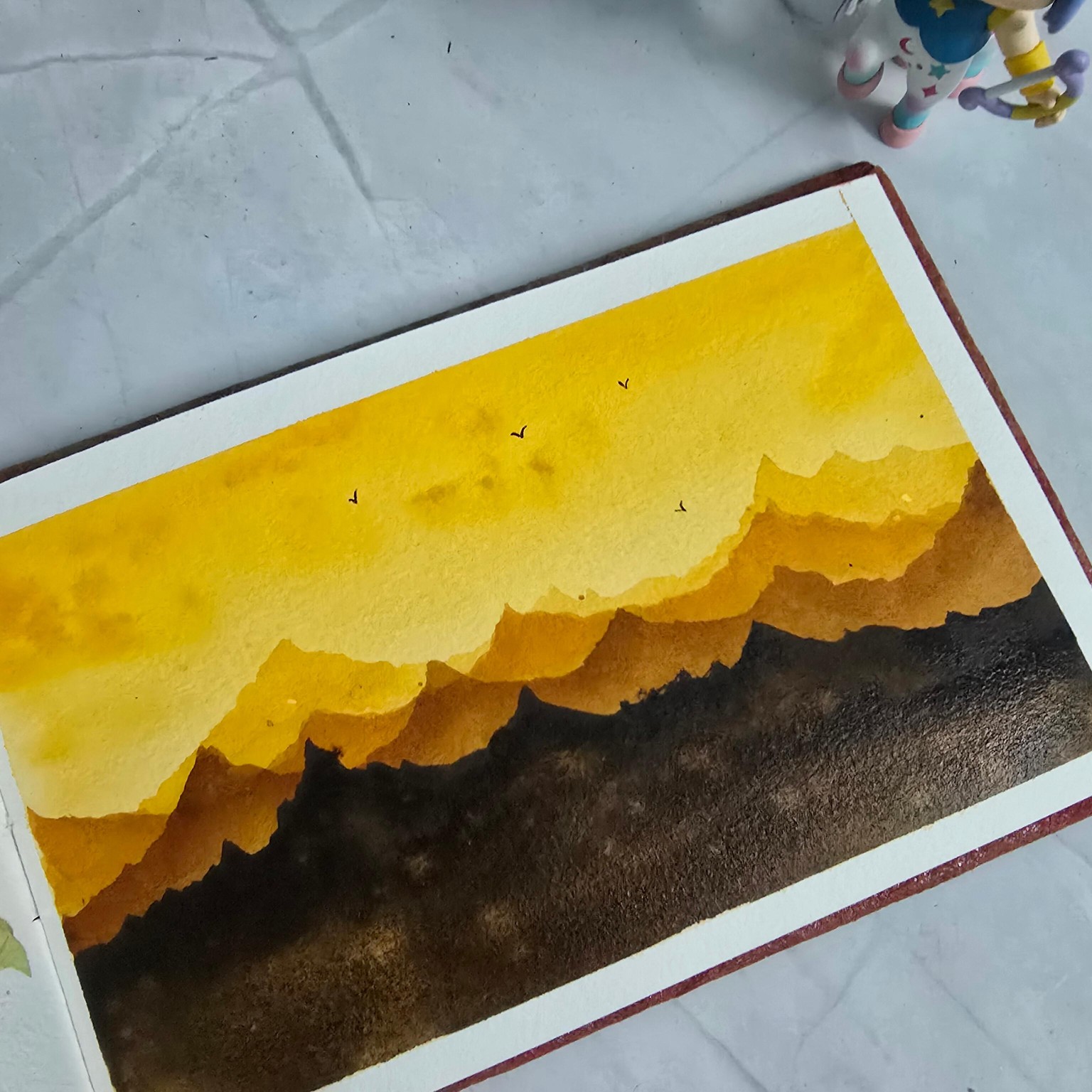 Watercolor silhouettes - image 2 - student project
