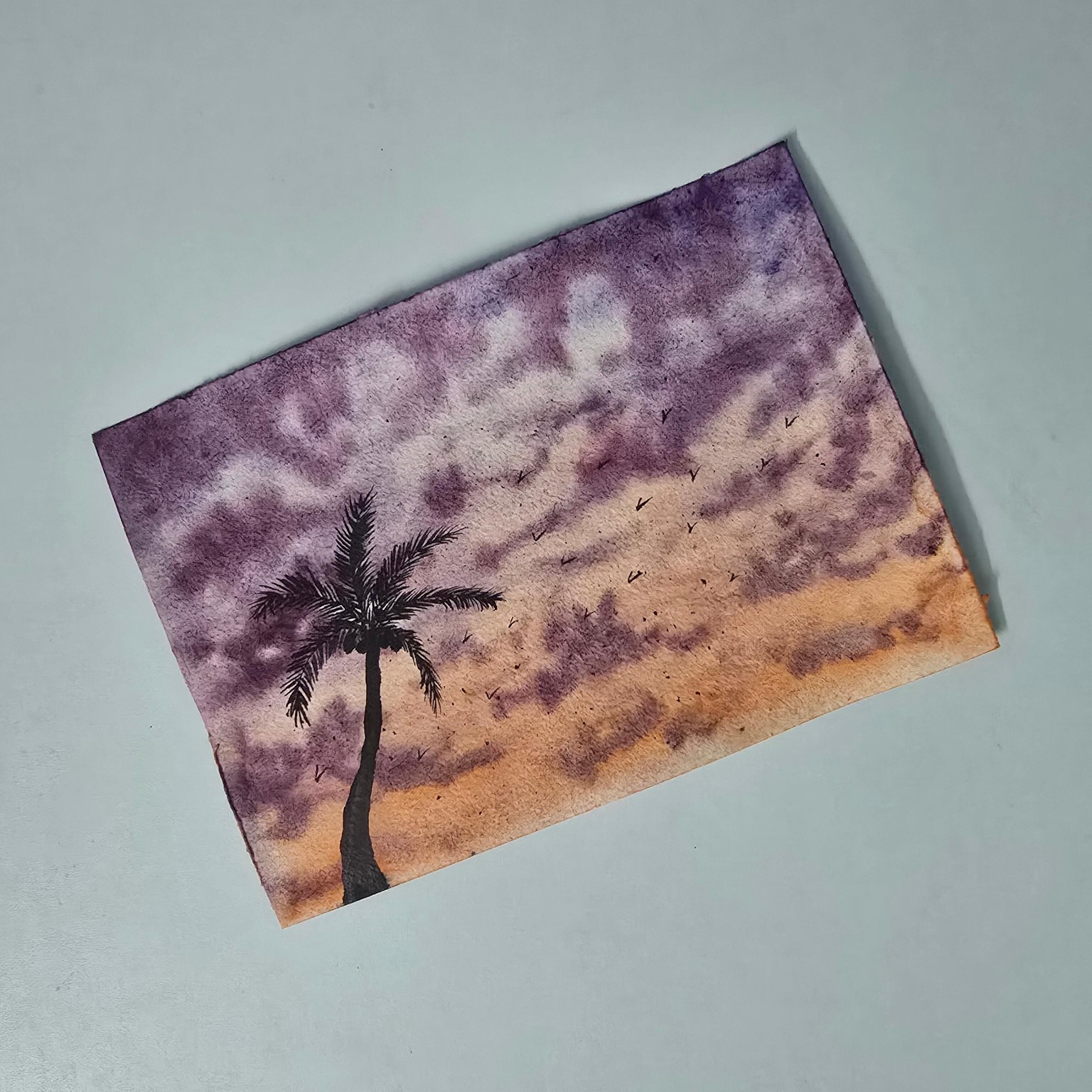 Watercolor landscape - image 2 - student project