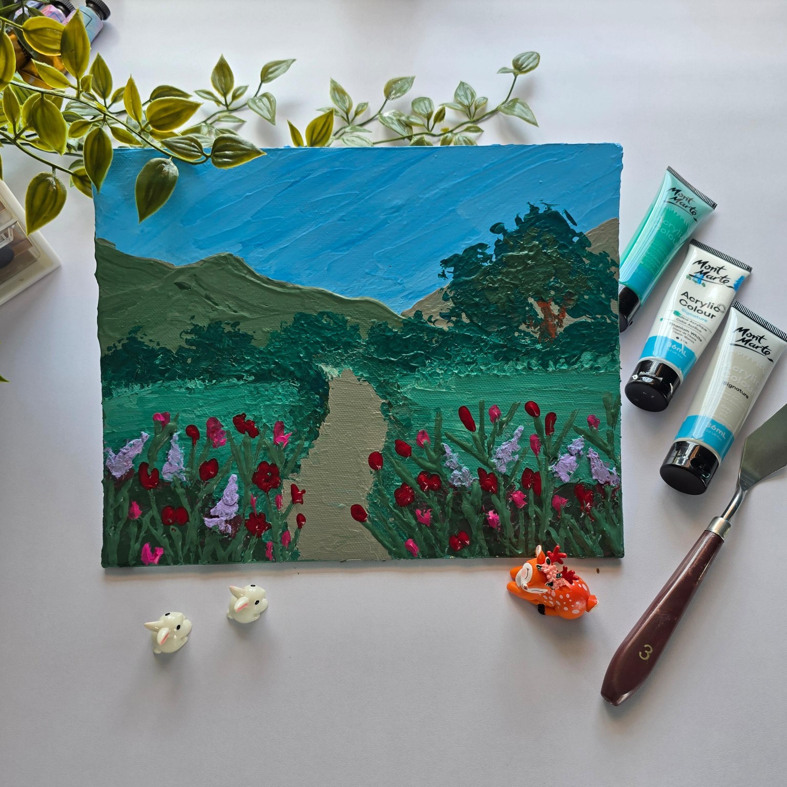Acrylic painting with Palette knife - image 3 - student project