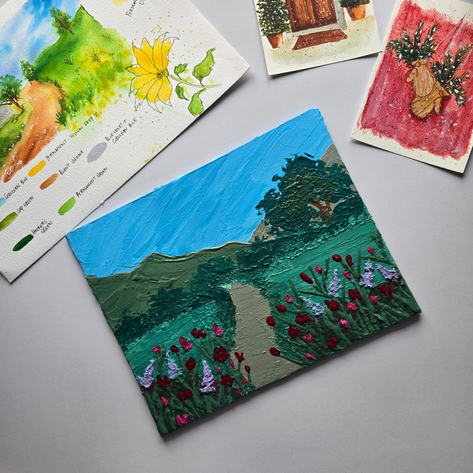 Acrylic painting with Palette knife - image 2 - student project
