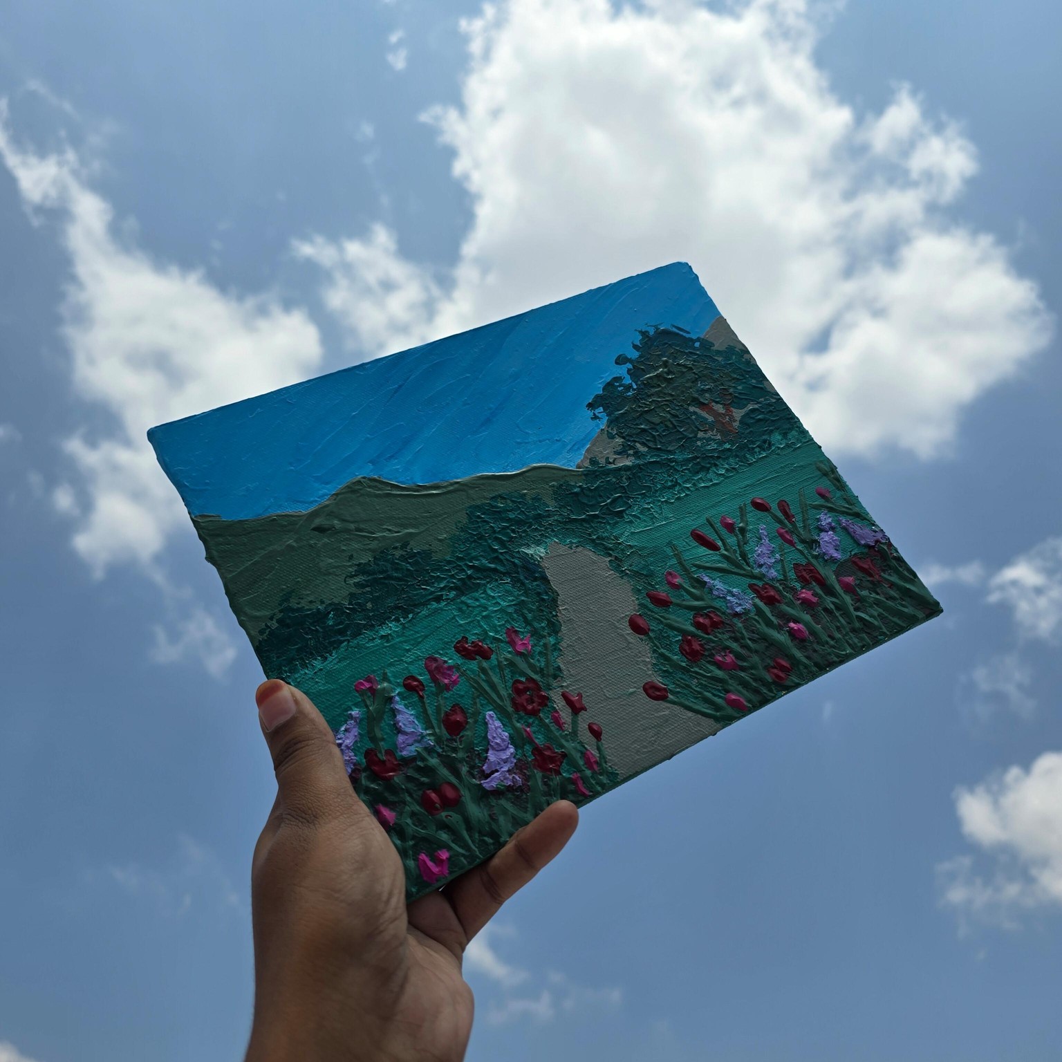 Acrylic painting with Palette knife - image 4 - student project
